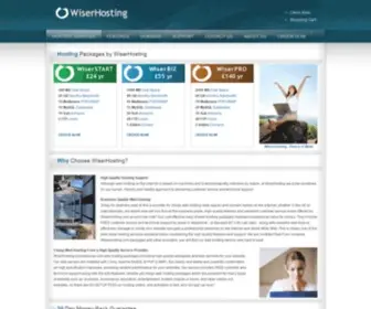 Wiserhosting.com(Cheap PHP Web Hosting UK Domain Provider Reliable Business Website Host MySQL) Screenshot