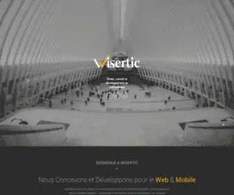 Wisertic.com(Conception et développement des sites web) Screenshot