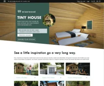 Wiserwood.com(Mini-chalets et cabanons en kit) Screenshot