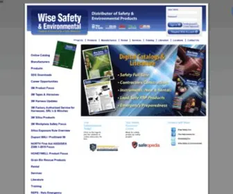 Wisesafetyenv.com(Wise Safety & Environmental safety health abatement environmental fire police equipment) Screenshot