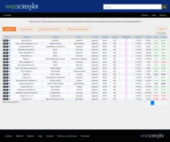 Wisescreener.com.ar(Informacion financiera) Screenshot