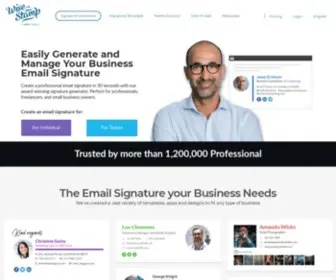 Wisestamp.com(Generate & manage professional email signatures) Screenshot