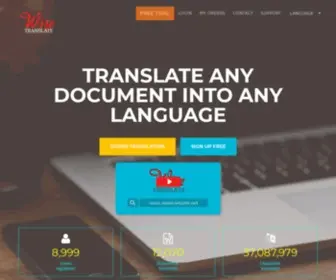 Wisetranslate.net(Google Translate Documents) Screenshot