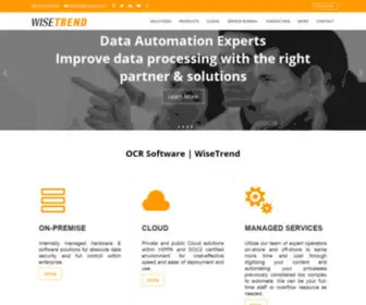 Wisetrend.com(Intelligent document processing) Screenshot