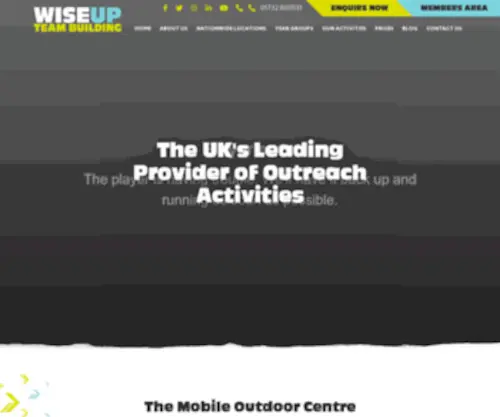 Wiseup-Teambuilding.co.uk(In School Team Building Days for Primary & Secondary Schools) Screenshot