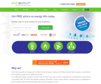 Wiseutility.co.uk(Business electricity prices) Screenshot