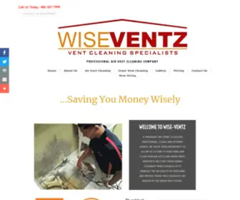 Wiseventz.com(Air Duct Cleaning & Dryer Vent Cleaning in Mesa) Screenshot