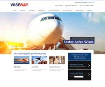 Wiseway.com.au(Wiseway logistics pty ltd (wiseway)) Screenshot