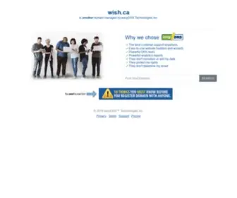 Wish.ca(EasyDNS Parked Page for) Screenshot