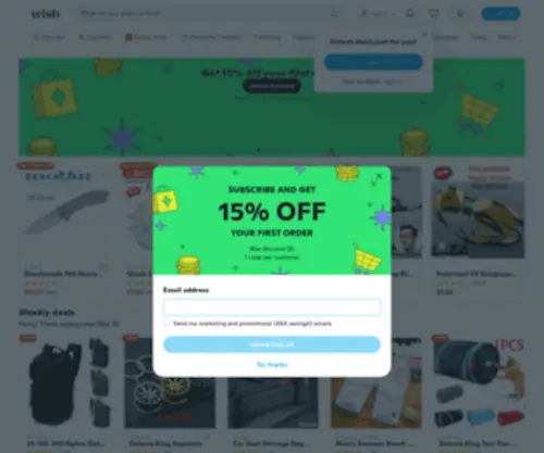 Wish.com(Shop and Save) Screenshot