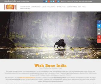 Wishboneindia.com(Best holiday packages in India... Wish Bone India) Screenshot