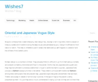 Wishes7.com(Wishes 7) Screenshot