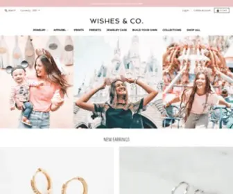 Wishesandco.com(We are wishes & co. we create magical jewelry & apparel for the whole family. jewelry) Screenshot