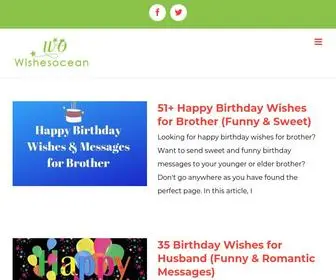 Wishesocean.com(Best Wishes) Screenshot
