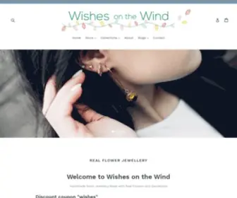 Wishesonthewind.com(Real Flower Jewellery by Wishes on the Wind) Screenshot