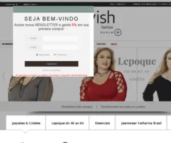 Wishfashion.com.br(Moda plus size) Screenshot