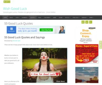 Wishgoodluck.com(Good Luck Quotes and Sayings) Screenshot