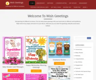 Wishgreetings.com(Wish Greetings) Screenshot