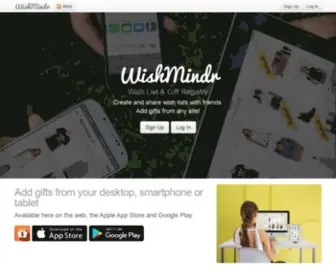 Wishmindr.com(Wishmindr Wish List & Gift Registry) Screenshot