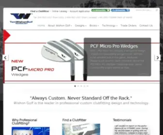 Wishongolf.com(Wishon’s expertly engineered designs are exclusively for clubfitters and clubmakers) Screenshot
