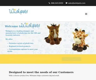 Wishpets.com(Wholesale Plush Toy Manufacturer) Screenshot