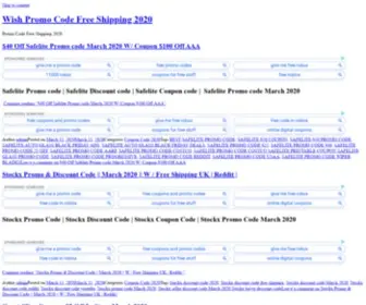 Wishpromocodefor.com(Wish Promo Code For 2022) Screenshot