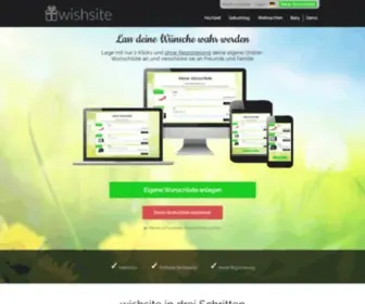 Wishsite.de(Wunschzettel ohne Registrierung) Screenshot