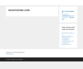 Wishtofind.com(Wish to Find) Screenshot