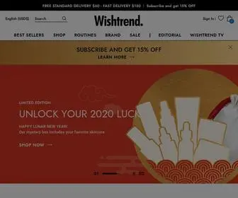 Wishtrend.com(Where your journey to positive beauty takes) Screenshot