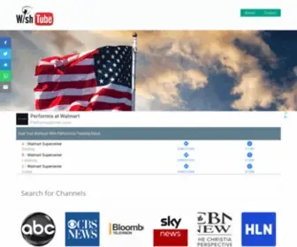 Wishtube.com(Watch USA TVs Live Free) Screenshot