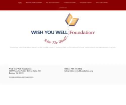 Wishyouwellfoundation.org(Wish You Well Foundation) Screenshot