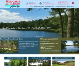 Wislakes.com(Wisconsin Real Estate and Property for Sale) Screenshot