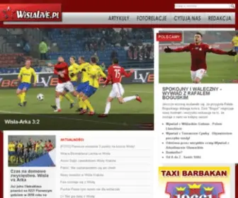 Wislalive.pl(Wisła kraków) Screenshot