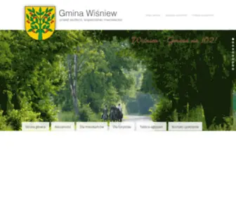 Wisniew.pl(Oficjalny serwis internetowy Gminy Wiśniew) Screenshot