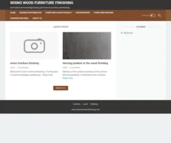 Wisnofurniturefinishing.com(Wisno wood furniture finishing) Screenshot