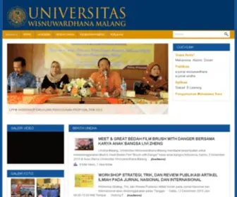 Wisnuwardhana.ac.id(Universitas Wisnuwardhana Malang) Screenshot