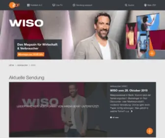 Wiso.de(Die Sendung für Service und Wirtschaft im ZDF) Screenshot