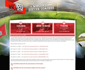 Wisoccercoaches.com(Wisconsin Soccer Coaches Association) Screenshot