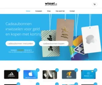 Wissel.nl(Cadeaubon inwisselen voor geld) Screenshot