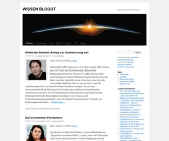 Wissenbloggt.de(WISSEN BLOGGT) Screenshot