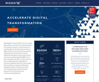 Wisseninfotech.com(Wissen Infotech) Screenshot
