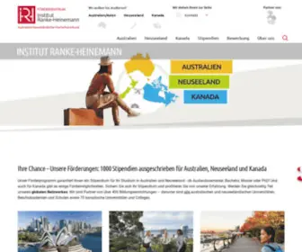 Wissenschaft-Australien.de(Institut Ranke) Screenshot