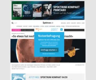 Wissenschaft-Online.de(Nachrichten aus Wissenschaft und Forschung) Screenshot