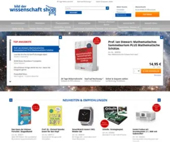 Wissenschaft-Shop.de(Bild der wissenschaft Shop) Screenshot
