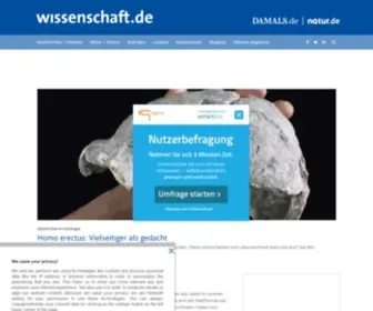 Wissenschaft.de(Aktuelle Nachrichten) Screenshot