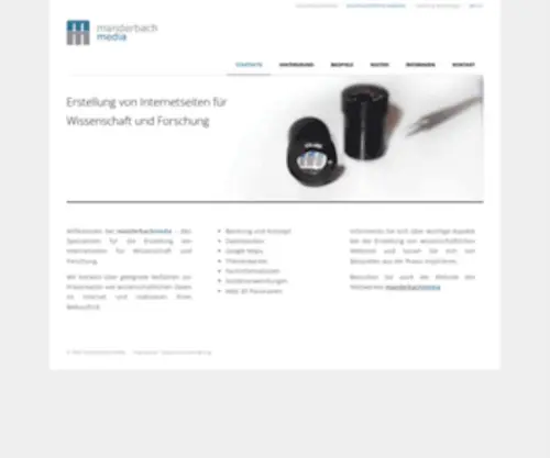 Wissenschaftliche-Websites.de(Wissenschaftliche Websites) Screenshot