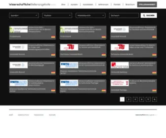 Wissenschaftlichestellenangebote.com(Hochschulen) Screenshot