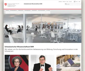 Wissenschaftsrat.ch(Wissenschaftsrat) Screenshot