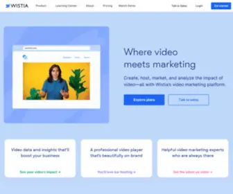 Wistia.com(Video Hosting and Marketing Tools for Business) Screenshot