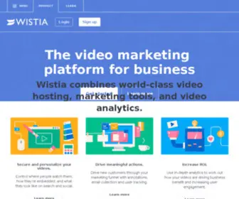 Wistia.net(Video Hosting for Business) Screenshot